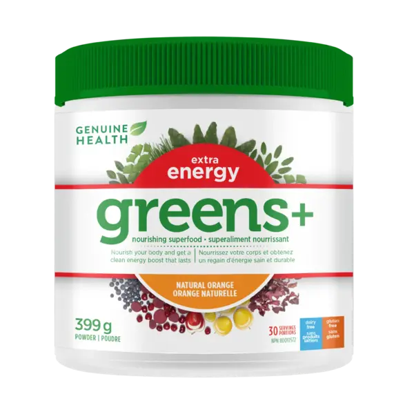 Genuine Health Genuine Health Greens+ Extra Energy Orange 399g