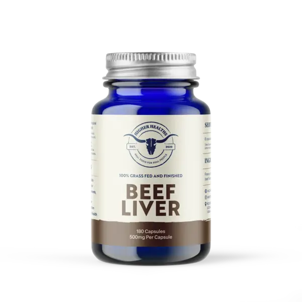 Higher Healths Higher Healths 100% Grass Fed and Finished Beef Liver 180 Caps