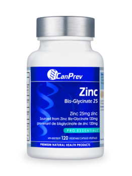 CanPrev CanPrev Zinc Bis-Glycinate 25 60 Vcap