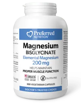 Preferred Nutrition Preferred Nutrition Magnesium Bisglycinate 200mg 300 cap
