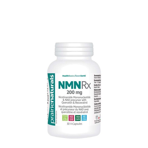 Prairie Naturals Prairie Naturals NMN RX 200mg with Resveratrol + Quercetin 60 Vcap