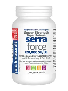 Prairie Naturals Prairie Naturals Serra-Force 120,000 SU 140 vcaps BONUS