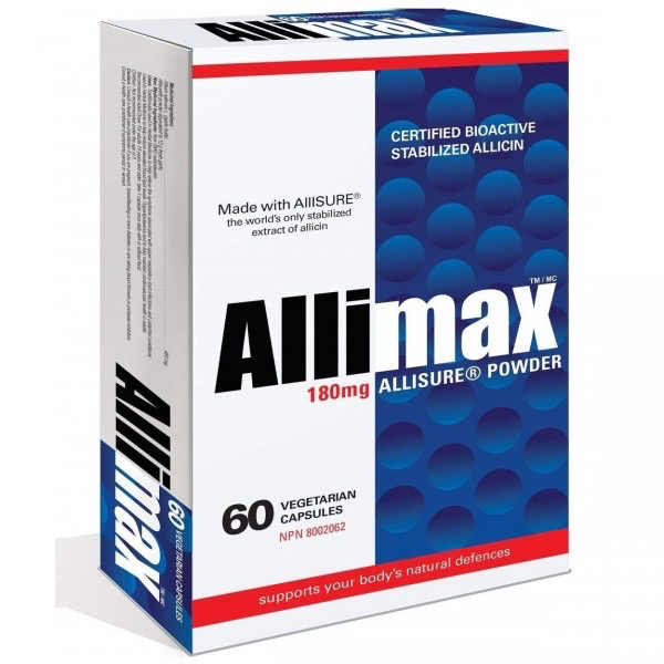 Allimax Allimax 180mg 100% Stabilized Allicin 60 cap