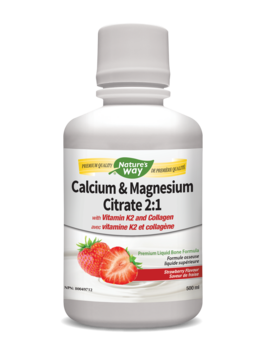 Nature's Way Nature's Way Calcium & Magnesium w/ K2 and Collagen Strawberry 500ml