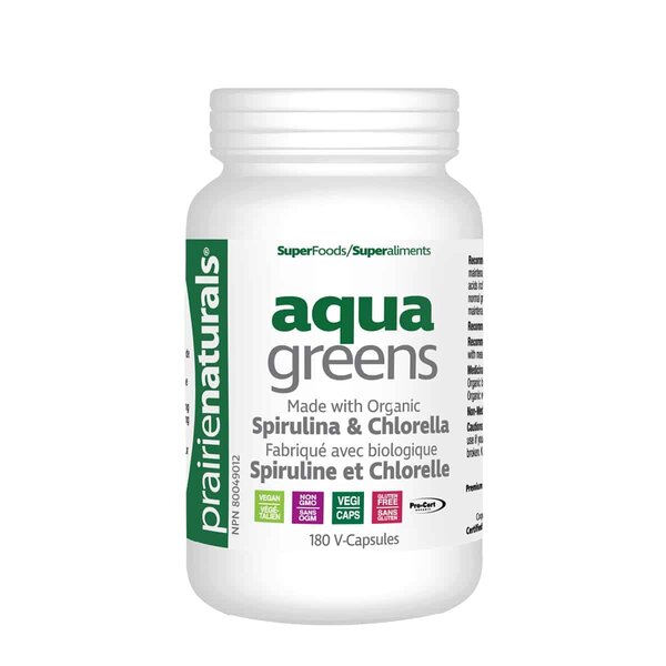 Prairie Naturals Prairie Naturals Organic Aqua Greens 500mg 180 caps