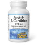 Natural Factors Natural Factors Acetyl-L-Carnitine 500mg 60