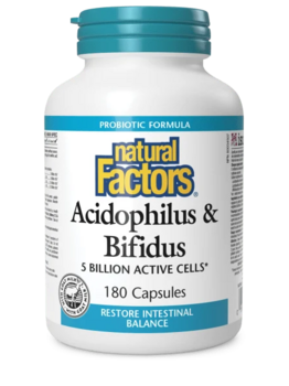 Natural Factors Natural Factors Acidophilus & Bifidus 180 caps