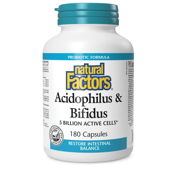 Natural Factors Natural Factors Acidophilus & Bifidus 180 caps