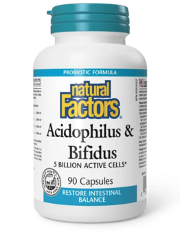 Natural Factors Natural Factors Acidophilus & Bifidus 90 caps