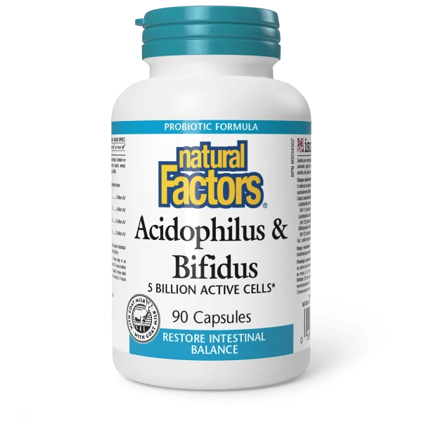Natural Factors Natural Factors Acidophilus & Bifidus 90 caps