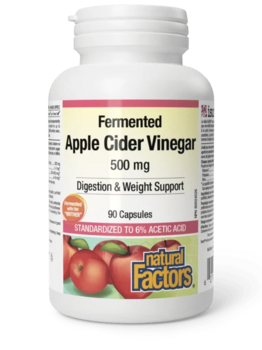 Natural Factors Natural Factors Apple Cider Vinegar 500mg 90 caps
