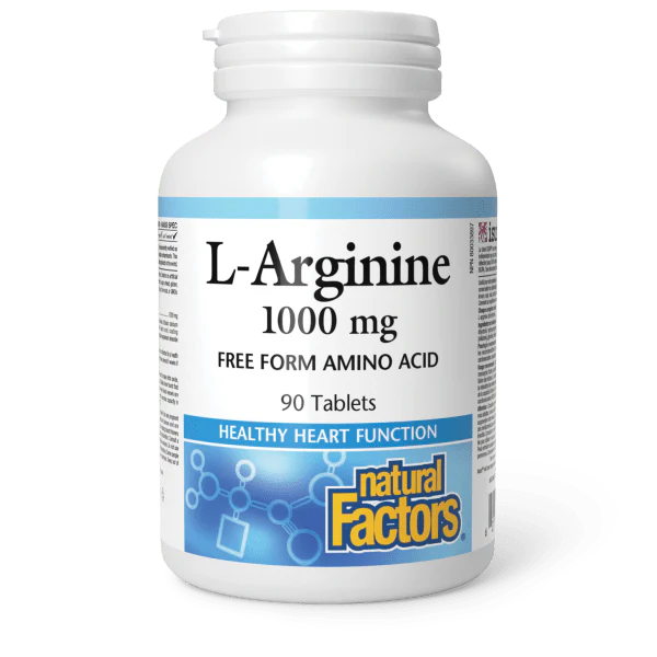 Natural Factors Natural Factors Arginine 1000mg 90 tabs