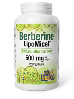 Natural Factors Natural Factors Berberine LipoMicel 500mg 120 softgels