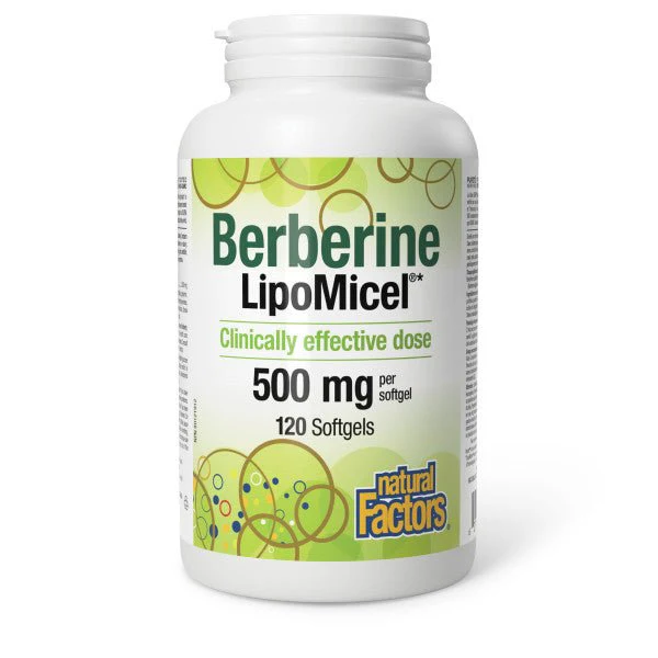 Natural Factors Natural Factors Berberine LipoMicel 500mg 120 softgels