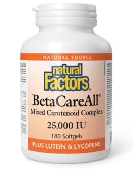 Natural Factors Natural Factors BetaCareAll 25,000 IU 180 softgels
