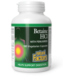Natural Factors Natural Factors Betaine Hydrochloride with Fenugreek 180 caps