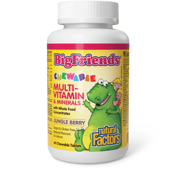 Natural Factors Natural Factors Big Friends Chew Multivitamin & Mineral 60 tabs
