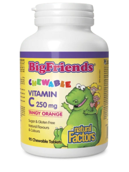 Natural Factors Natural Factors Big Friends Chewable C 250mg Tangy Orange 90 tabs