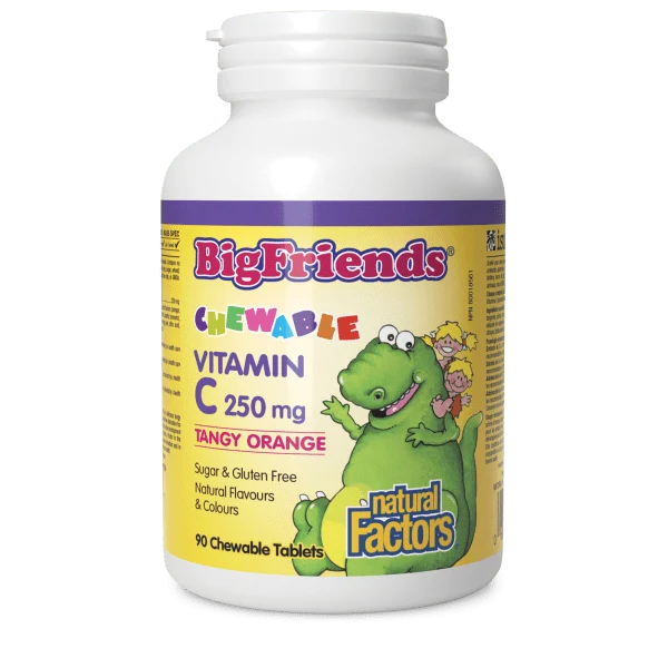 Natural Factors Natural Factors Big Friends Chewable C 250mg Tangy Orange 90 tabs