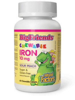 Natural Factors Natural Factors Big Friends Chewable Iron 10 mg 60 tab