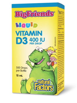 Natural Factors Natural Factors Big Friends Liquid Vitamin D 400IU 15ml