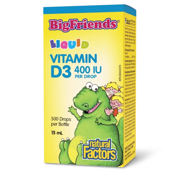 Natural Factors Natural Factors Big Friends Liquid Vitamin D 400IU 15ml