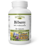 Natural Factors Natural Factors Bilberry Standardized Extract 90 caps