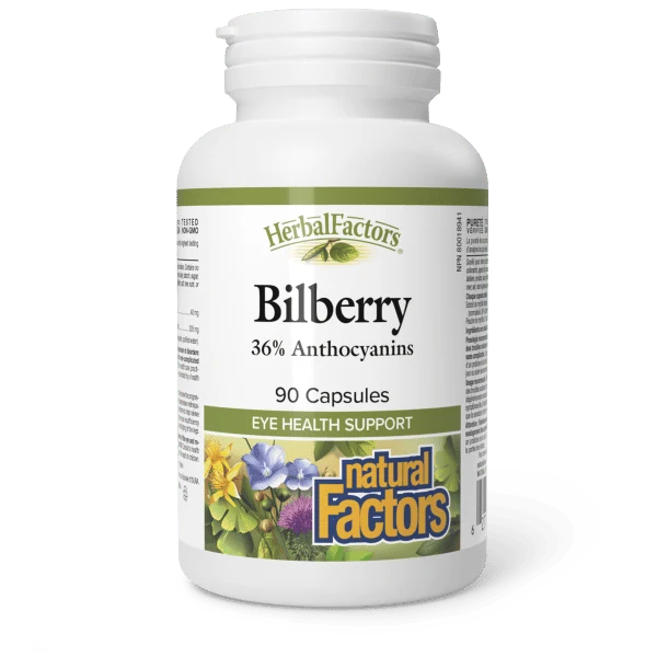 Natural Factors Natural Factors Bilberry Standardized Extract 90 caps