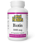 Natural Factors Natural Factors Biotin 5000mcg 60 caps