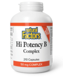 Natural Factors Natural Factors BONUS Hi Potency B Complex 50mg 210 caps