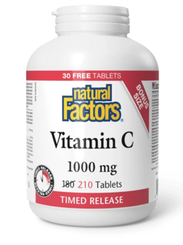 Natural Factors Natural Factors BONUS Vitamin C 1000mg Time Release 210 tabs