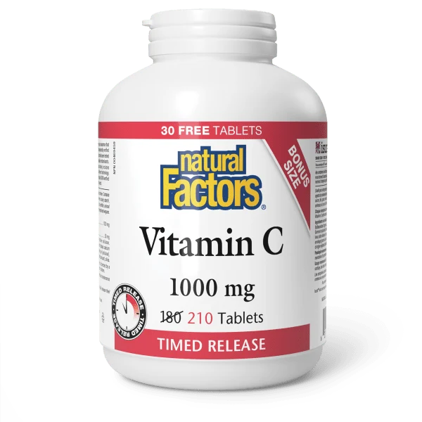 Natural Factors Natural Factors BONUS Vitamin C 1000mg Time Release 210 tabs