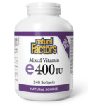 Natural Factors Natural Factors BONUS Vitamin E 400 IU 240 softgels