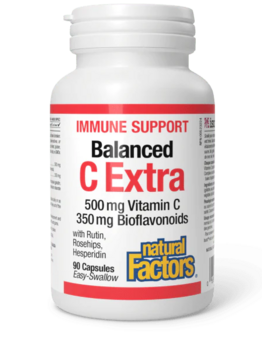 Natural Factors Natural Factors C Extra 500mg Plus 350mg Bioflavonoids 90 caps