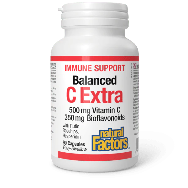 Natural Factors Natural Factors C Extra 500mg Plus 350mg Bioflavonoids 90 caps