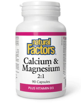 Natural Factors Natural Factors Calcium & Magnesium 2:1 90 caps
