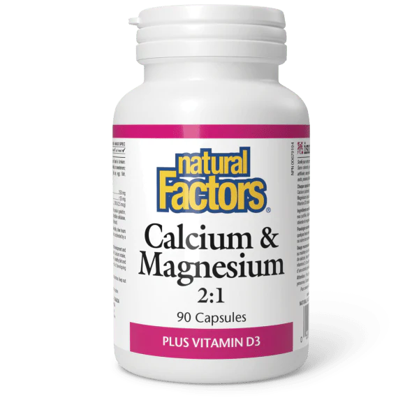 Natural Factors Natural Factors Calcium & Magnesium 2:1 90 caps
