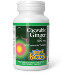 Natural Factors Natural Factors Chewable Ginger 500mg 90 chew