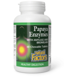 Natural Factors Natural Factors Chewable Papaya Enzymes with Amylase and Bromelain 60 tablets
