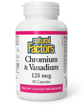 Natural Factors Natural Factors Chromium & Vanadium 125mcg 90 caps