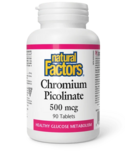 Natural Factors Natural Factors Chromium Picolinate 500mcg 90 tabs