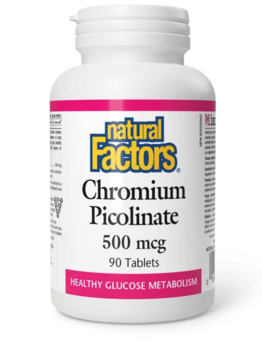 Natural Factors Natural Factors Chromium Picolinate 500mcg 90 tabs