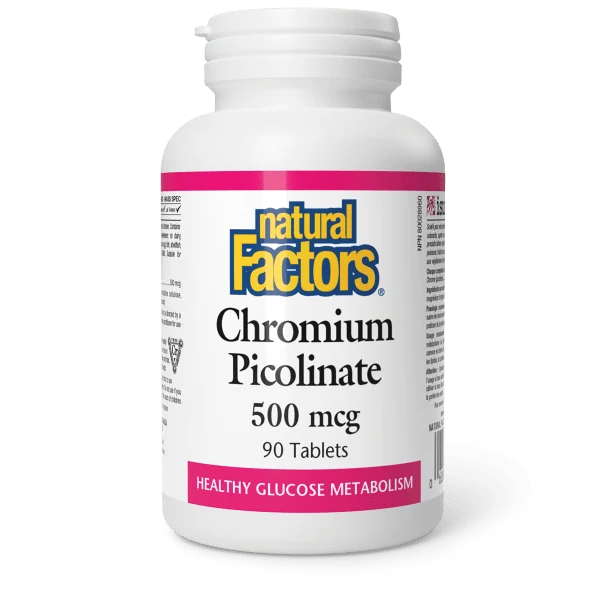 Natural Factors Natural Factors Chromium Picolinate 500mcg 90 tabs