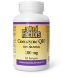 Natural Factors Natural Factors Coenzyme Q10 100mg 60 softgels
