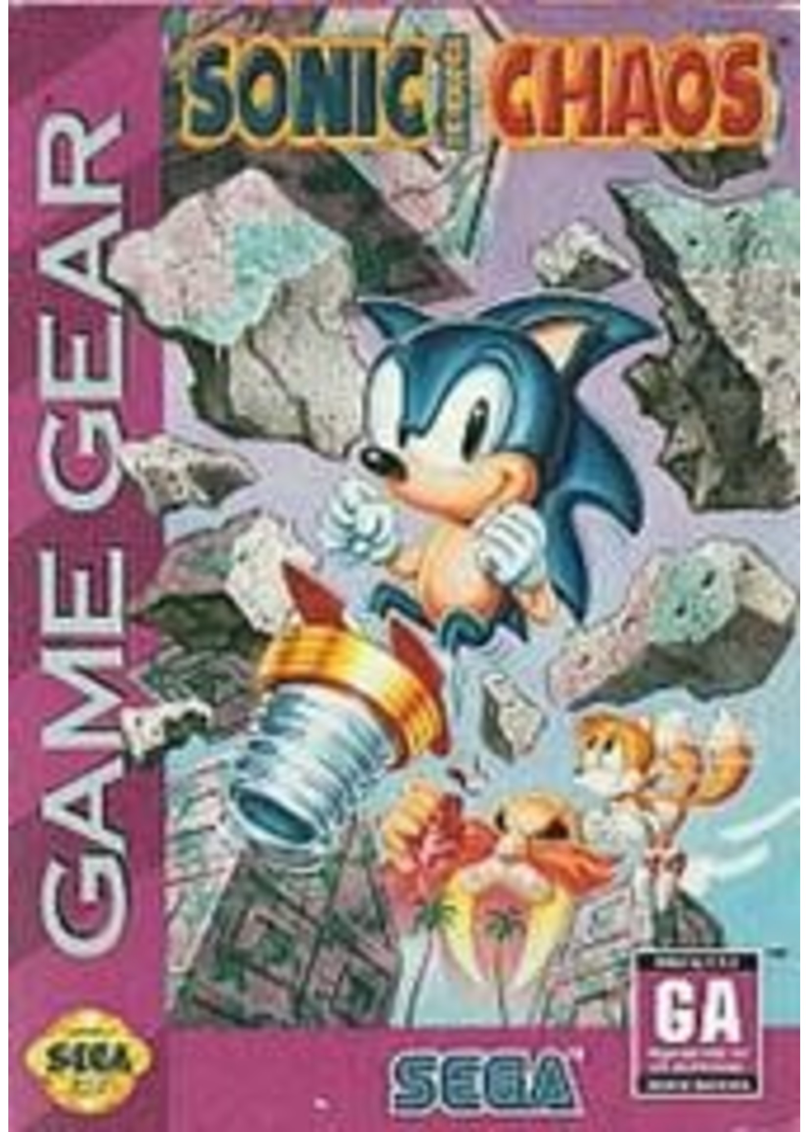 Sonic Chaos Full Cover II from the official artwork set for #SonicChaos on  the #Sega Game Gear and Master System. #S…