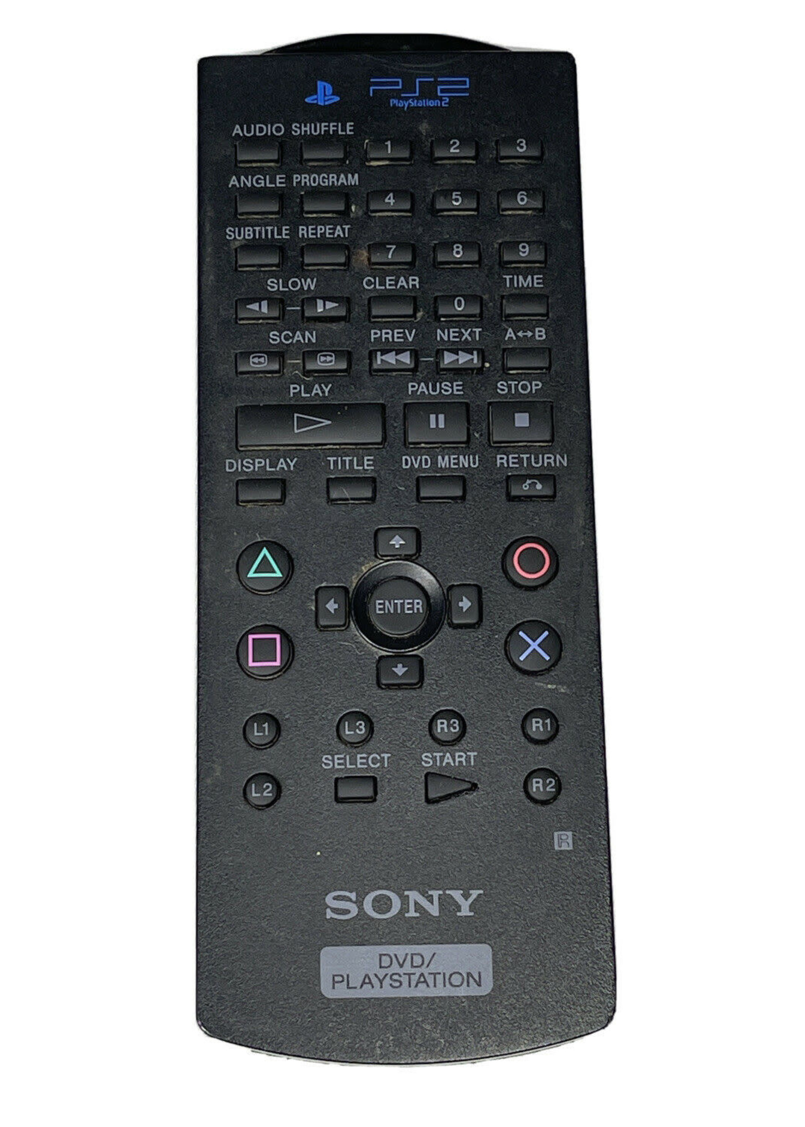 Sony PlayStation 2 (PS2) DVD Remote Control SCPH-10150 No Receiver Dongle