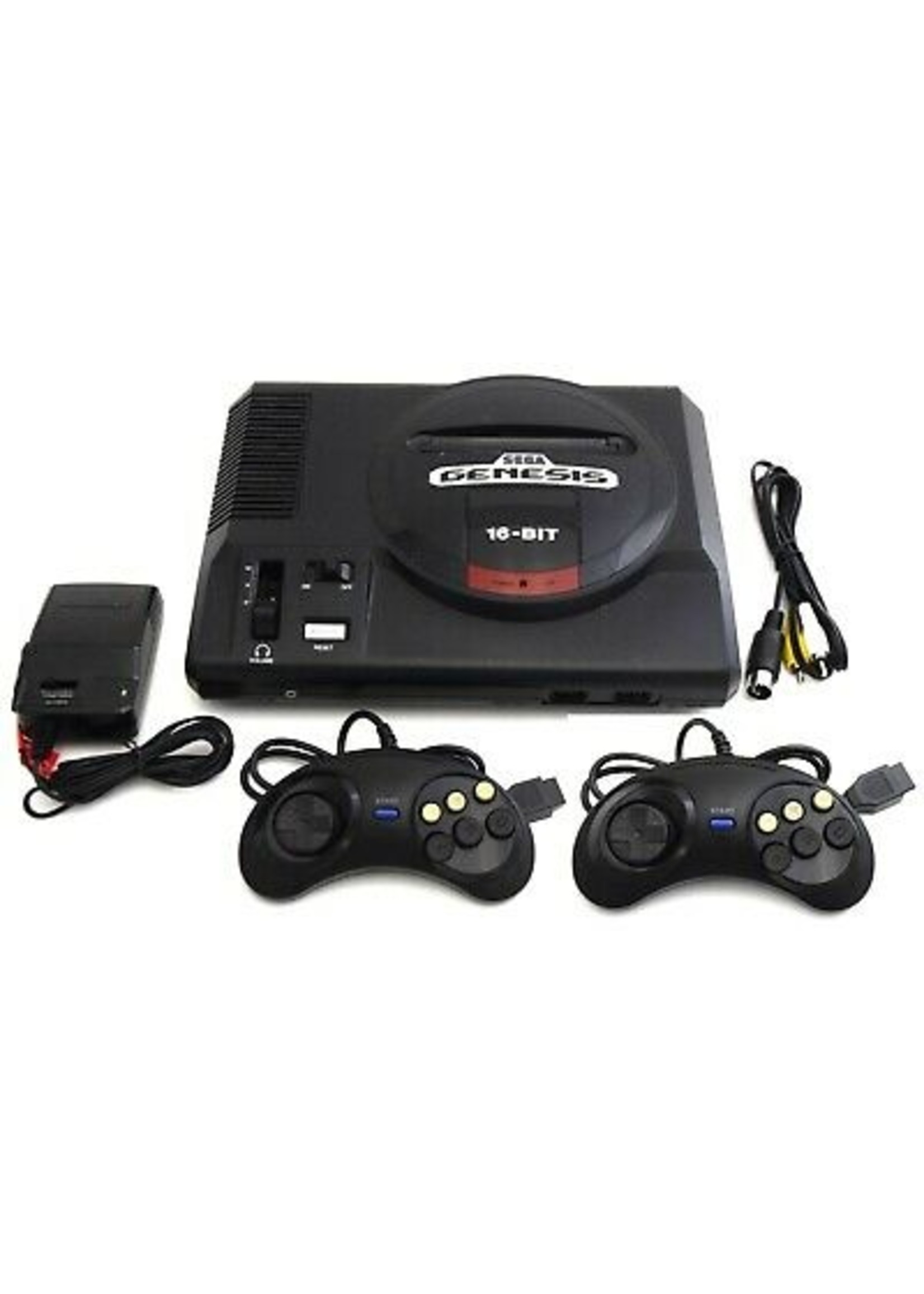 Sega Genesis With 2 Controllers