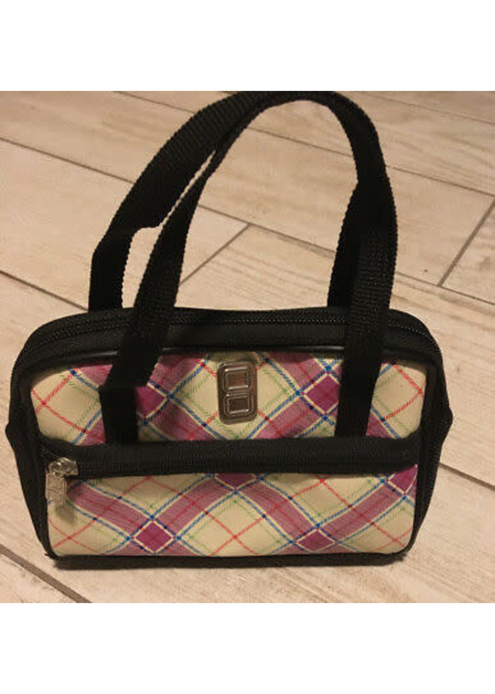 Coach | Bags | Coach Pink Black Green Plaid Mini Purse Nwot | Poshmark