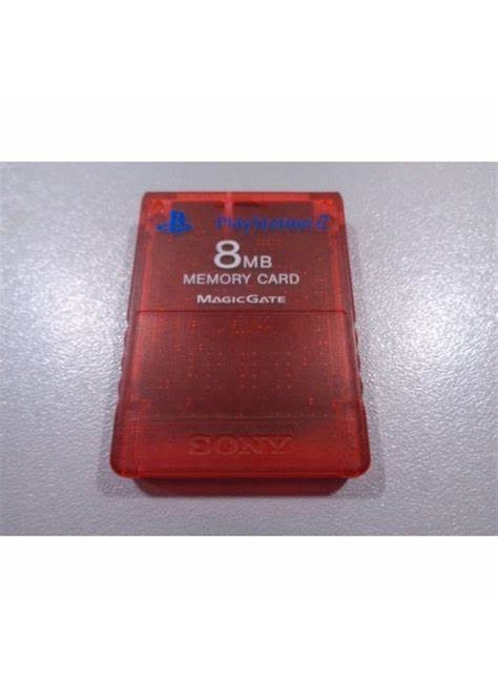 8MB Ps2 Memory Card-Red
