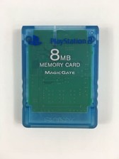 PS2 Original Memory Card 8mb Blue Playstation 2 PS3 For Sale